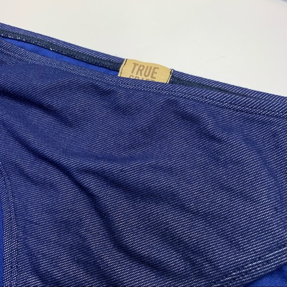 HP {TRUE CRAFT} BLUE 2 Pc Bohemian Lace High Neck Bikini Large - Picture 13 of 16